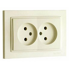 Розетка двойная mono electric despina 102-170005-121